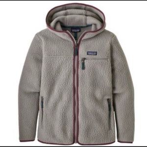 Patagonia Hooded Women's Retro Pile Feather Grey Full-zip